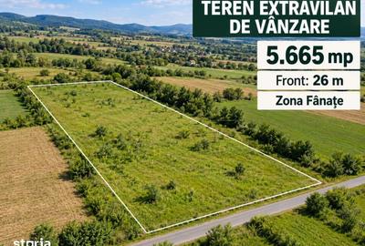 Teren de 5665 mp, în Ceanu Mare