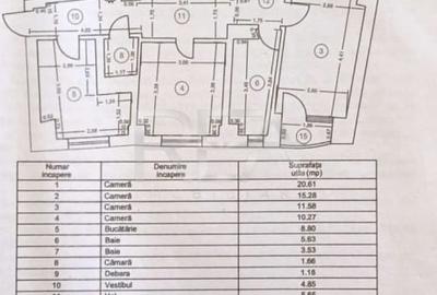 Apartament cu 4 camere decomandat, mobilat în Cantemir - 38