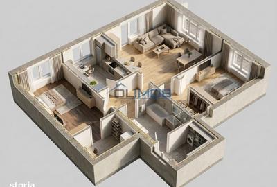 Apartament cu 3 camere în Vatra Luminoasă
