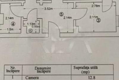 Apartament cu 2 camere decomandat, mobilat în Camil Ressu