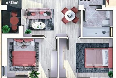 Apartament cu 3 camere decomandat în Sânnicoară