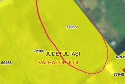 Teren Construcții intravilan de 603 mp, în Valea Lupului - 3