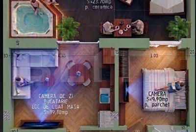 Apartament cu 2 camere în Central