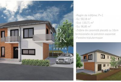 Duplex cu 4 camere cu Canalizare în Florești