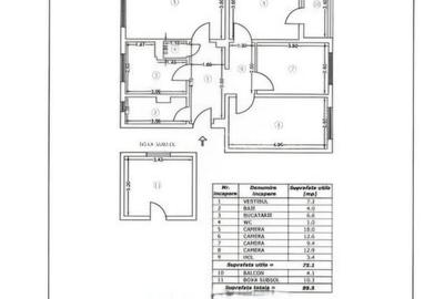 Apartament cu 2 camere decomandat în Titan