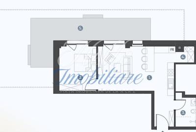 Apartament cu 2 camere în Bună Ziua