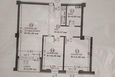 Apartament cu 3 camere în Central - 1