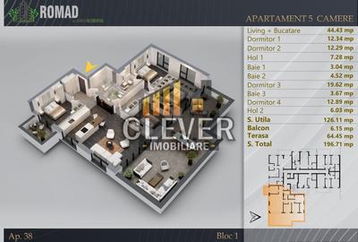 Apartament cu 5 camere decomandat în Theodor Pallady