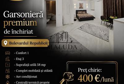 Garsonieră decomandată, mobilată în Central