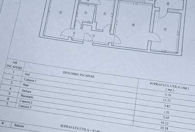 Apartament cu 3 camere semidecomandat în Central - 2
