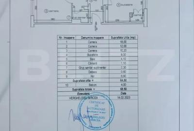 Apartament cu 3 camere decomandat în Florilor