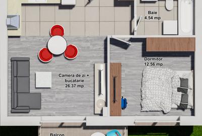 Apartament cu 3 camere decomandat în Nord - 9