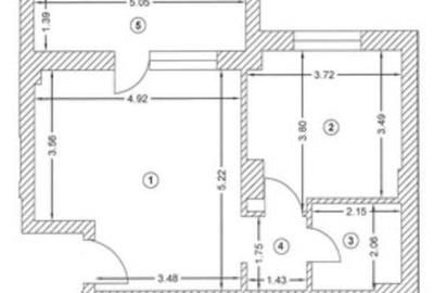 Apartament cu 2 camere semidecomandat, mobilat în Titan - 5
