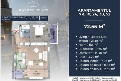 Apartament cu 2 camere decomandat în Central