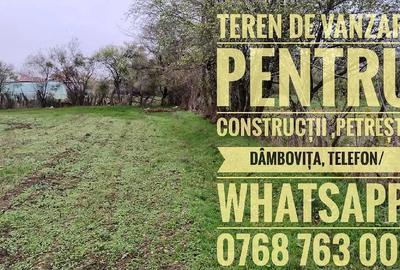 Teren de 3000 mp, în Petrești - 3