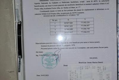 Teren de 500 mp, în Poarta Albă