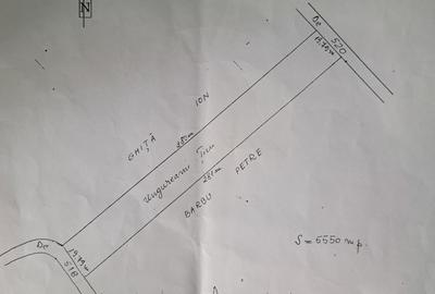 Teren de 5550 mp, în Izvorani - 1