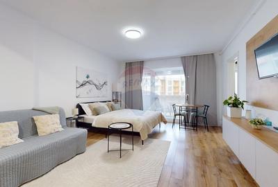 Apartament cu 1 camere semidecomandat, mobilat în Tractorul - 3