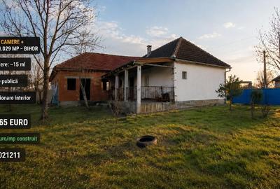Casă individuală cu 2 camere cu Teren 1029 Mp în Tileagd