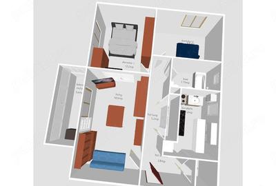 Apartament cu 3 camere decomandat în Dâmbu Pietros