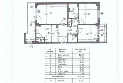 Apartament cu 3 camere decomandat, mobilat în Central - 9