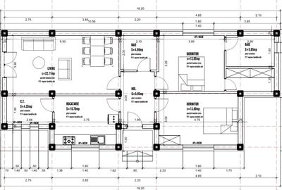 Casă cu 3 camere cu Teren 380 Mp în Clinceni