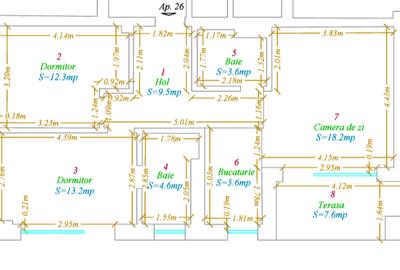Apartament cu 3 camere decomandat în Circumvalațiunii - 6