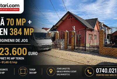 Casă individuală cu 2 camere cu Teren 384 Mp în Filipeștii de Târg