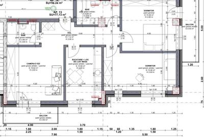 Apartament cu 3 camere semidecomandat în Chinteni - 8