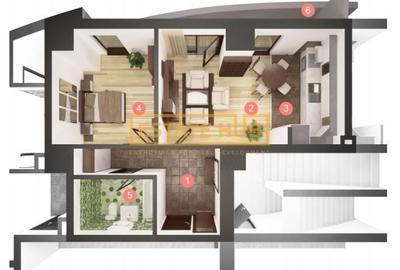 Apartament cu 2 camere semidecomandat în Florești - 2
