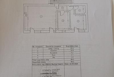Apartament cu 2 camere decomandat în Tunari - 5