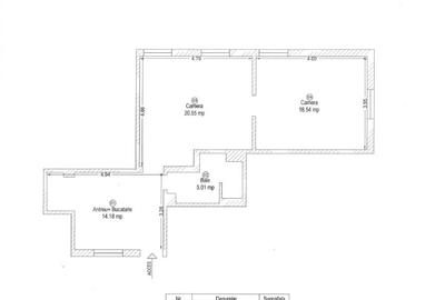 Apartament cu 2 camere semidecomandat în P-ța Unirii - 12