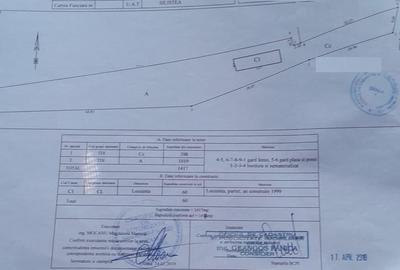 Teren intravilan de 1418 mp, în Siliștea