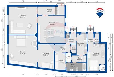 Apartament cu 5 camere nedecomandat în Ultracentral - 2