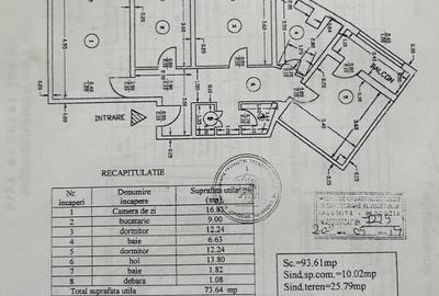 Apartament cu 3 camere decomandat, mobilat în Fetești-Gară