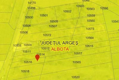 Teren de 4500 mp, în Albota - 4