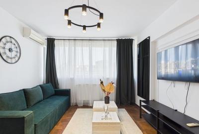 Apartament cu 2 camere semidecomandat, mobilat în Tineretului