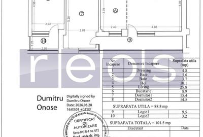 Apartament cu 3 camere decomandat în Străulești