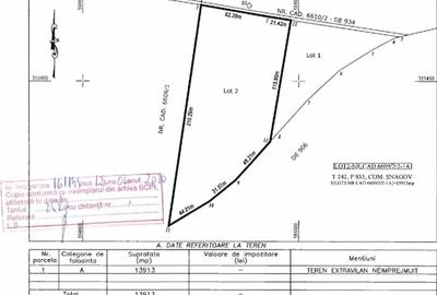 Teren Construcții extravilan de 13913 mp, în Snagov - 2