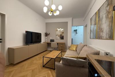 Apartament cu 2 camere, mobilat în Cișmigiu