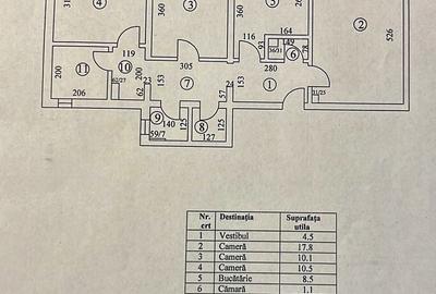 Apartament cu 3 camere decomandat în Dristor