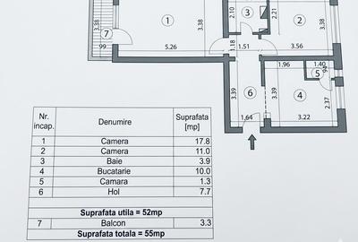 Apartament cu 2 camere decomandat, mobilat în Astra - 20