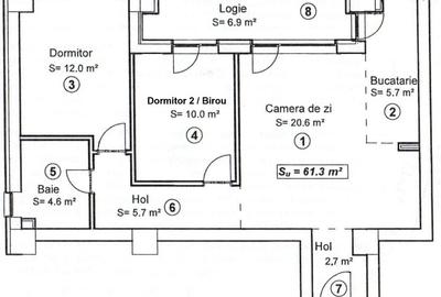 Apartament cu 3 camere decomandat, mobilat în Circumvalațiunii - 8
