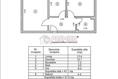 Apartament cu 2 camere decomandat în Central - 2