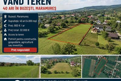 Teren de 4000 mp, în Buzești