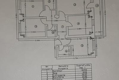 Apartament cu 4 camere decomandat în Central