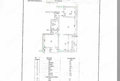 Apartament cu 3 camere semidecomandat în Cina