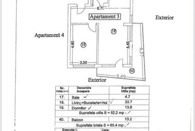 Apartament cu 2 camere în Nord
