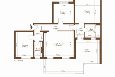 Apartament cu 4 camere decomandat în Plopi - 16
