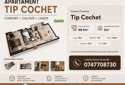 Apartament cu 2 camere decomandat în Păcurari